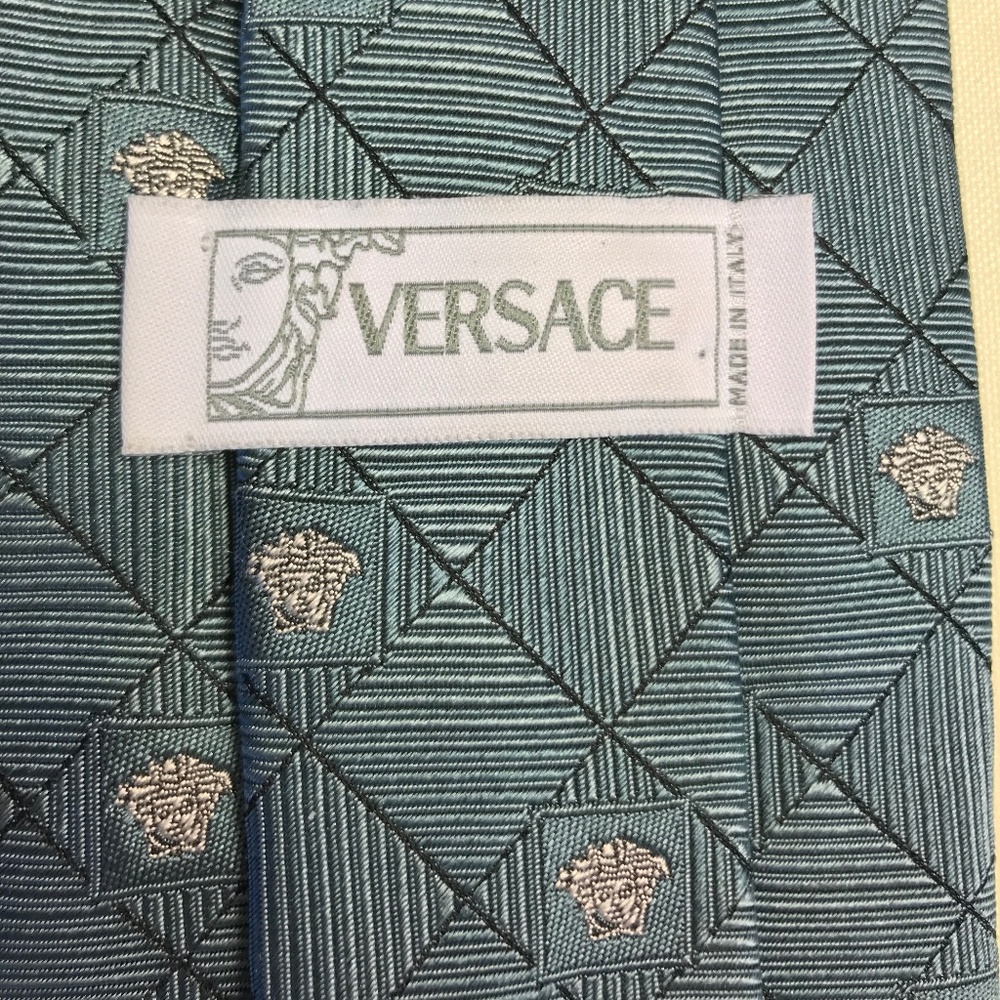 Versace Gray Silk Tie
